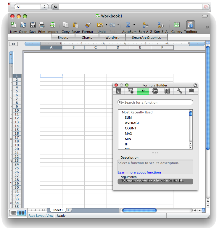 excel for mac 2008 sort by column